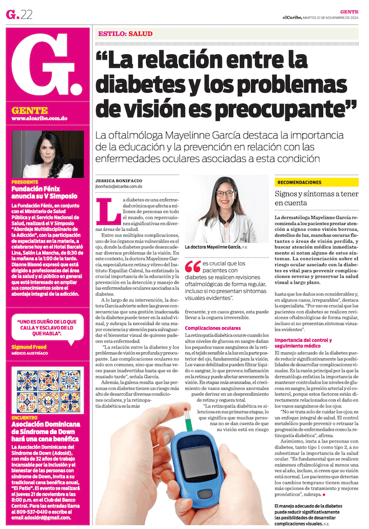 La relacion entre la diabetes y los problemas de vision