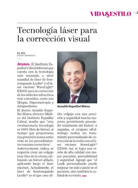 Tecnología láser para la corrección Visual