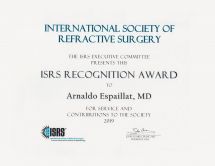 Leer noticia sobre:  04 de Diciembre 2019 
 Reconocimiento ISRS Dr. Arnaldo Espaillat  