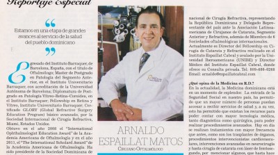 Revista En Sociedad (Peri&oacute;dico Hoy). Reportaje especial. Arnaldo Espaillat 