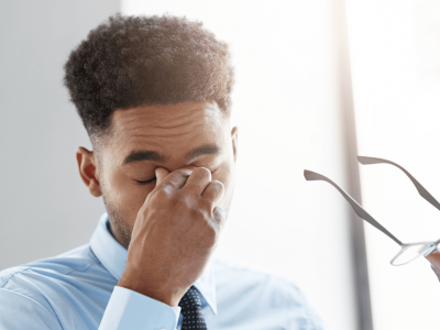Eye fatigue from the use of electronic devices