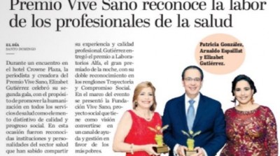 Peri&oacute;dico El D&iacute;a. Premio Vive Sano 