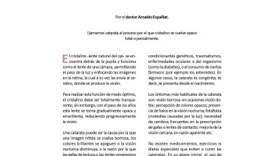 Revista Vive Sano. La Catarata 